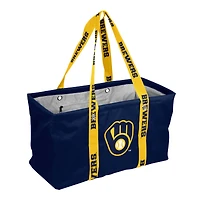 Logo Brands Milwaukee Brewers Picnic Caddy with Wordmark Strap