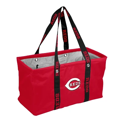 Logo Brands Cincinnati Reds Picnic Caddy with Wordmark Strap