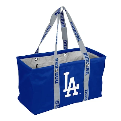 Logo Brands Los Angeles Dodgers Picnic Caddy with Wordmark Strap
