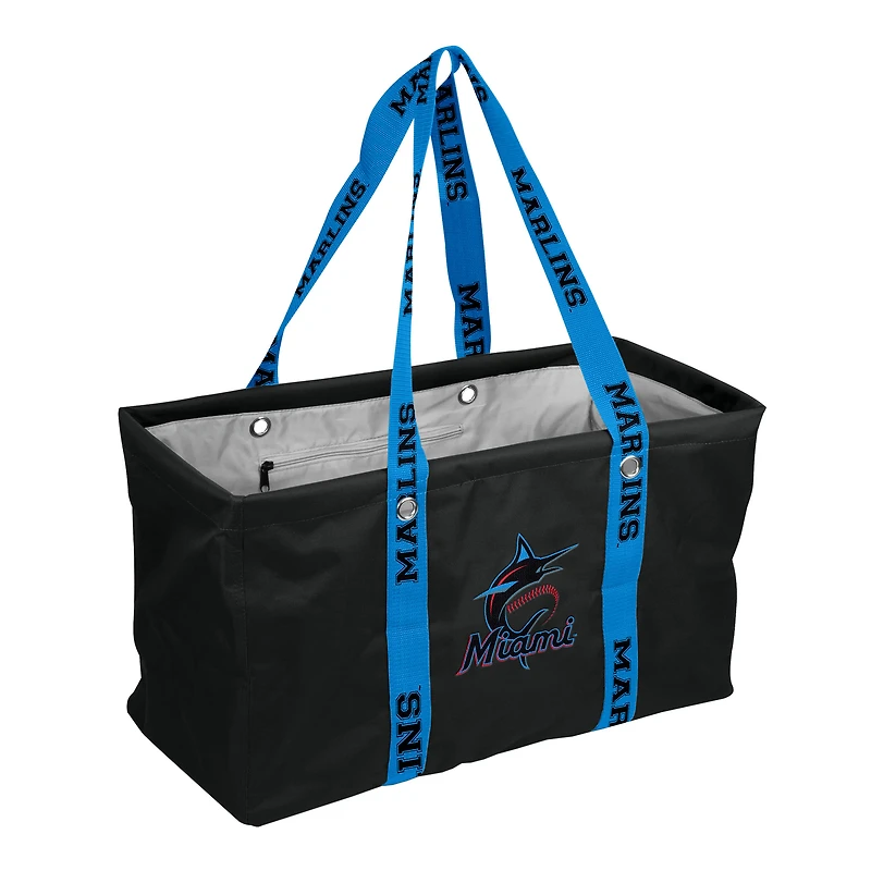 Logo Brands Miami Marlins Picnic Caddy with Wordmark Strap