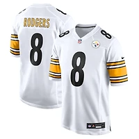 Men's Nike Aaron Rodgers White Pittsburgh Steelers Game Jersey