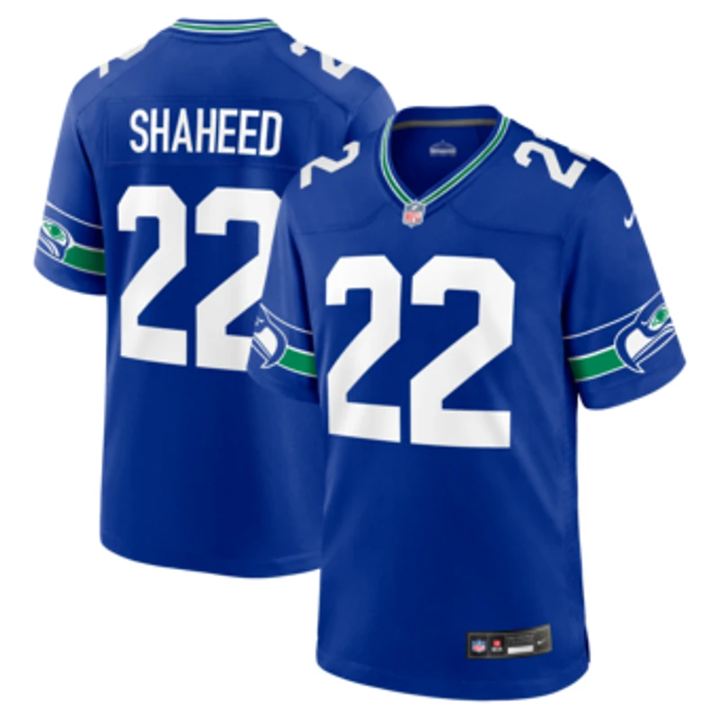 Men's Nike Rashid Shaheed  Royal Seattle Seahawks Alternate  Game Jersey