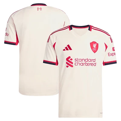 Men's adidas  White Liverpool 2025/26 Away Replica Jersey