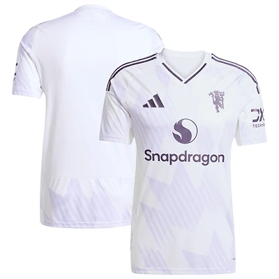 Men's adidas White Manchester United 2025/26 Away Replica Jersey