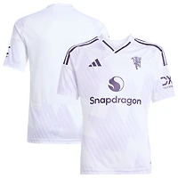 Youth adidas White Manchester United 2025/26 Away Replica Jersey