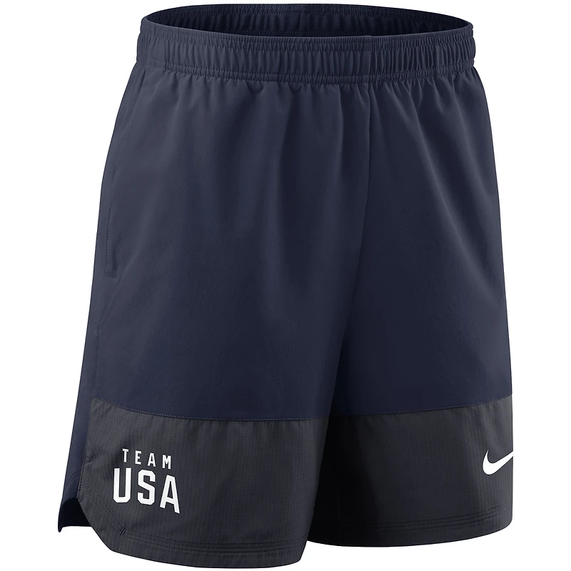 Youth Nike  Navy Team USA Performance Shorts