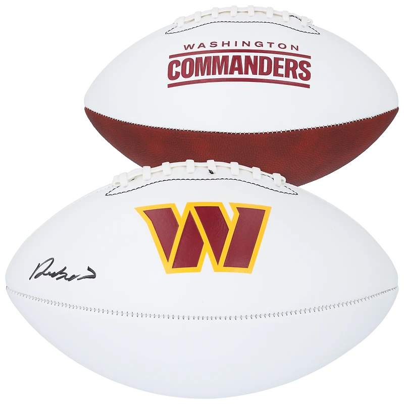Deebo Samuel Sr Washington Commanders Autographed Franklin White Panel Football