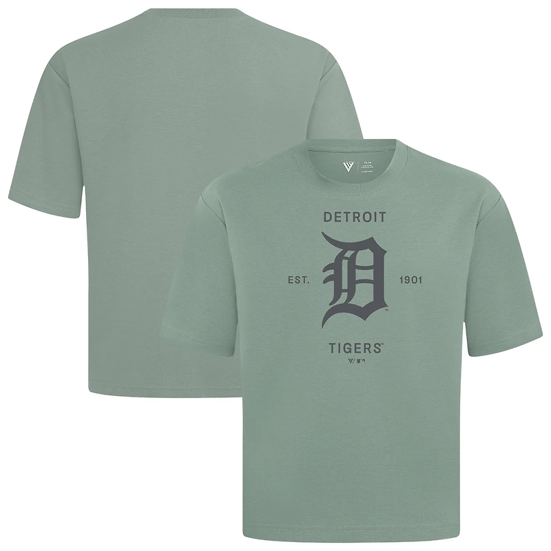 Men's Levelwear Detroit Tigers Crossway Oversized Luxe Signature Knit T-Shirt