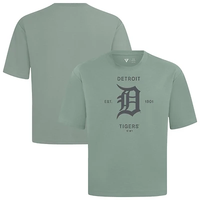 Men's Levelwear Green Detroit Tigers Crossway Oversized Luxe Signature Knit T-Shirt