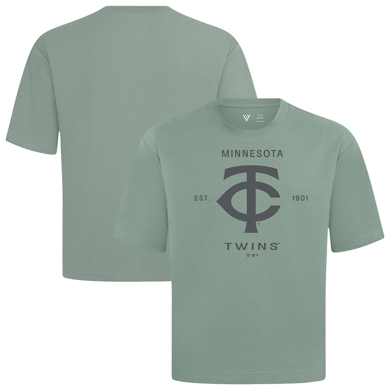 Men's Levelwear Minnesota Twins Crossway Oversized Luxe Signature Knit T-Shirt