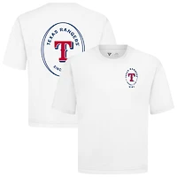 Men's Levelwear White Texas Rangers Signet Oversized Luxe Signature Knit T-Shirt