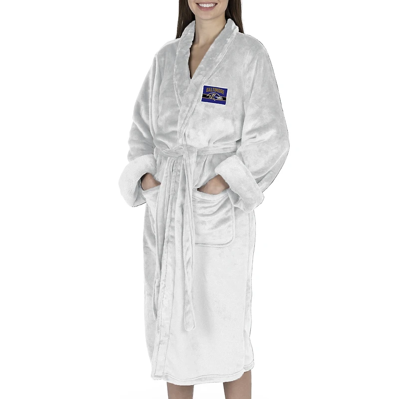 Women's The Northwest Group White Baltimore Ravens Rollout Silk Touch Robe