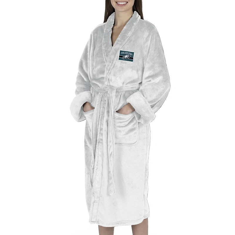 Women's The Northwest Group White Philadelphia Eagles Rollout Silk Touch Robe