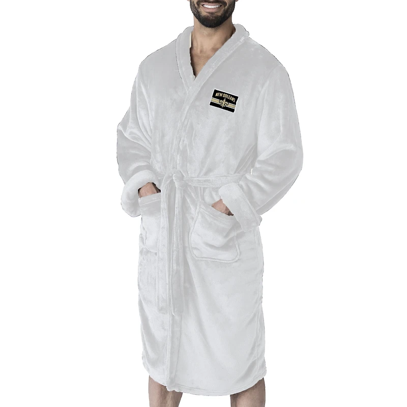 Men's The Northwest Group White New Orleans Saints Rollout Silk Touch Robe