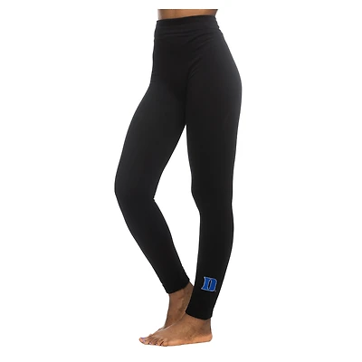 Women's ZooZatz Black Duke Blue Devils Fleece Leggings