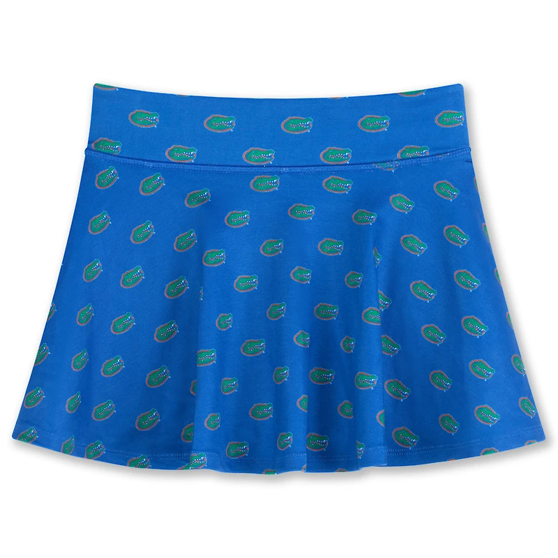Girls Youth ZooZatz Royal Florida Gators All-Over Print Tennis Skort
