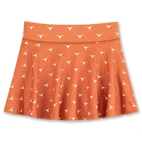 Girls Youth ZooZatz Texas Orange Longhorns All-Over Print Tennis Skort