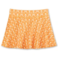 Girls Youth ZooZatz Tennessee Orange Volunteers All-Over Print Bow Team Logo Skort