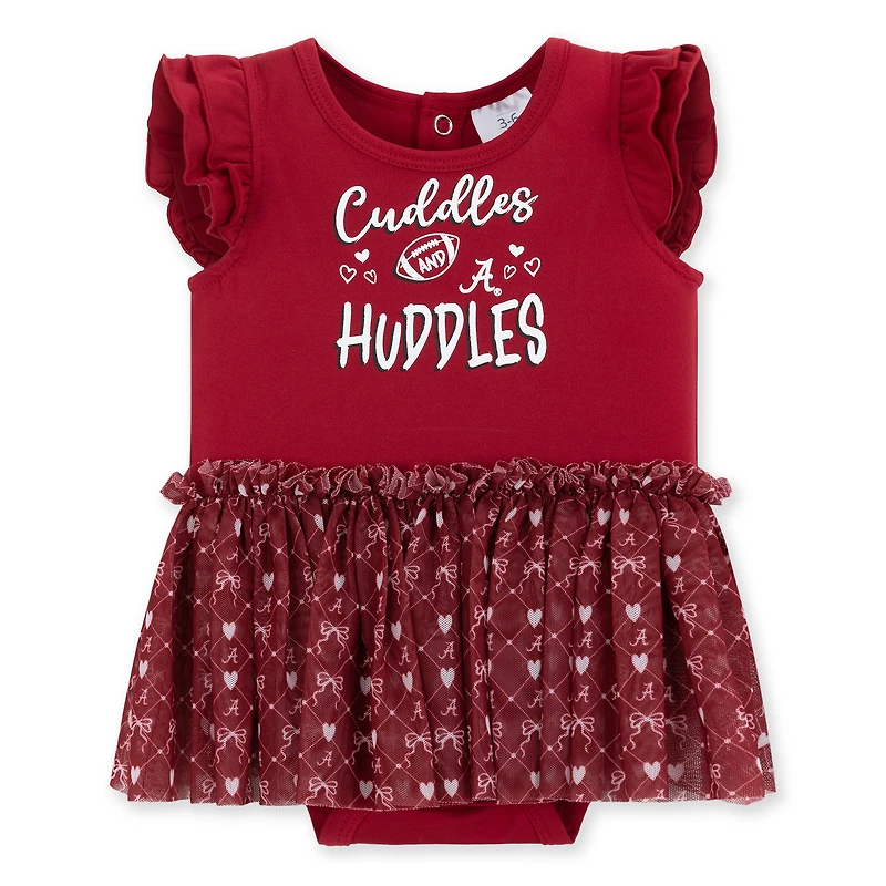 Girls Infant ZooZatz Crimson Alabama Tide Onesie Dress