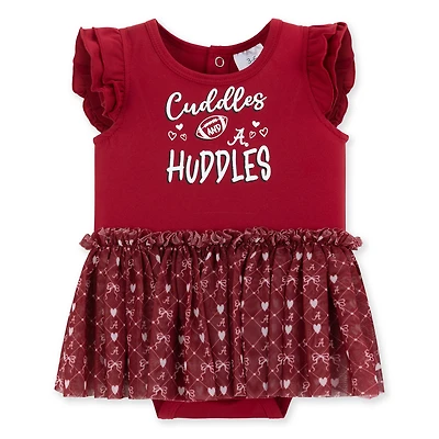 Girls Infant ZooZatz Crimson Alabama Tide Onesie Dress