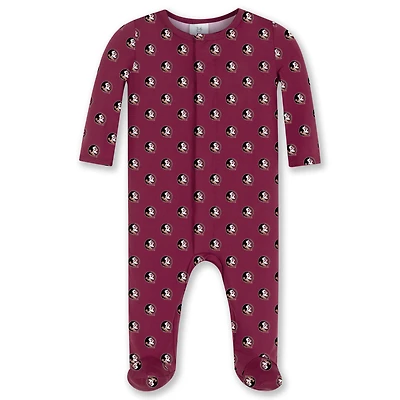 Newborn & Infant ZooZatz Garnet Florida State Seminoles Magnetic Closure Sleeper