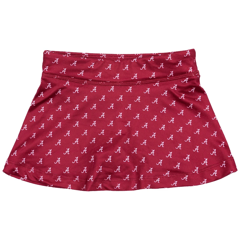 Girls Toddler ZooZatz Crimson Alabama Tide All-Over Print Tennis Skort