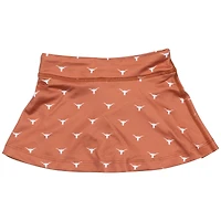 Girls Toddler ZooZatz Texas Orange Longhorns All-Over Print Tennis Skort