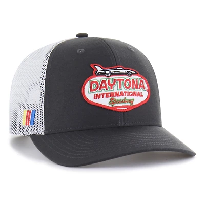 Men's '47 Graphite/White Daytona International Speedway Pit Road Adjustable Trucker Hat