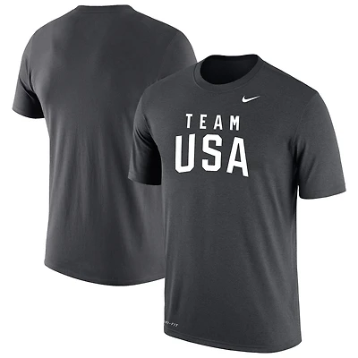 Men's Nike Anthracite Team USA Olympic Team Dri-FIT T-Shirt