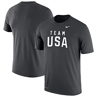 Men's Nike Anthracite Team USA Olympic Team Dri-FIT T-Shirt