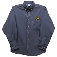 Toddler Vive La Fete Navy Canisius College Golden Griffins Gingham Button-Down Long Sleeve Shirt