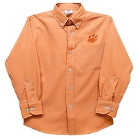 Toddler Vive La Fete Orange Sam Houston State Bearkats Gingham Button-Down Long Sleeve Shirt