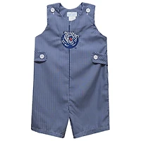 Infant Vive La Fete Navy Belmont Bruins Gingham Jon Jon Romper