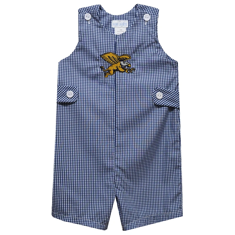 Infant Vive La Fete Blue Canisius College Golden Griffins Gingham Jon Romper