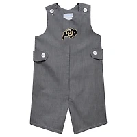 Infant Vive La Fete Black Colorado Buffaloes Gingham Jon Jon Romper