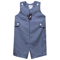 Infant Vive La Fete Blue Columbus State Cougars Gingham Jon Jon Romper