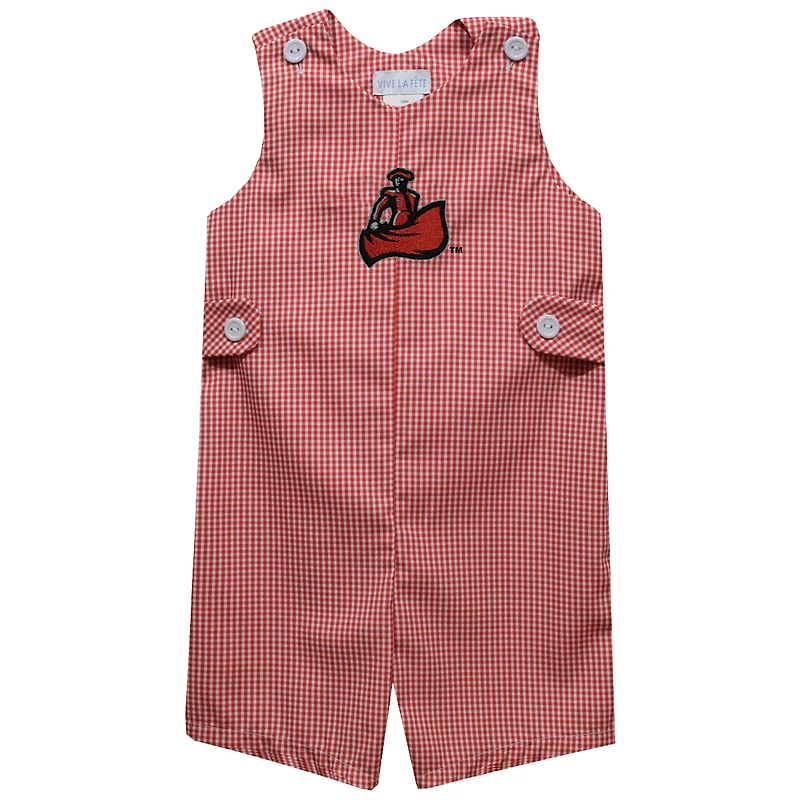Infant Vive La Fete Cal State Northridge Matadors Gingham Jon Romper