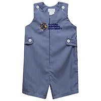 Infant Vive La Fete Blue FMU Lions Gingham Jon Jon Romper