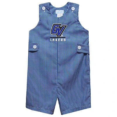 Infant Vive La Fete Blue Grand Valley State Lakers Gingham Jon Jon Romper