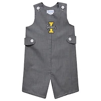 Infant Vive La Fete Black Idaho Vandals Gingham Jon Jon Romper