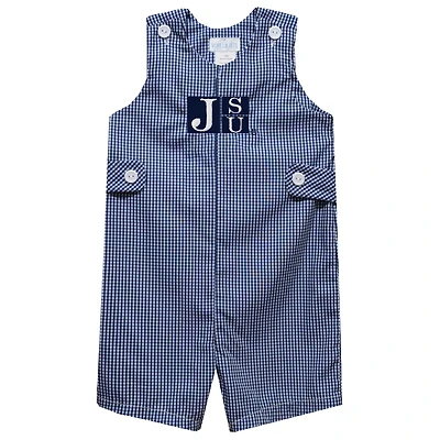 Infant Vive La Fete Royal Jackson State Tigers Gingham Jon Jon Romper