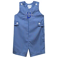 Infant Vive La Fete Royal Indiana State Sycamores Gingham Jon Jon Romper