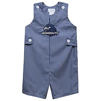 Infant Vive La Fete Navy Monmouth Hawks Gingham Jon Jon Romper