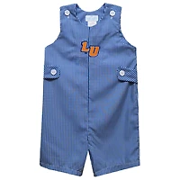 Infant Vive La Fete Blue Lincoln Lions Gingham Jon Jon Romper