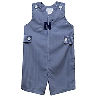 Infant Vive La Fete Navy Navy Midshipmen Gingham Jon Jon Romper