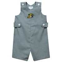 Infant Vive La Fete Green Northern Michigan Wildcats Gingham Jon Jon Romper