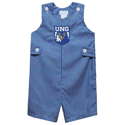 Infant Vive La Fete Blue North Georgia Nighthawks Gingham Jon Jon Romper