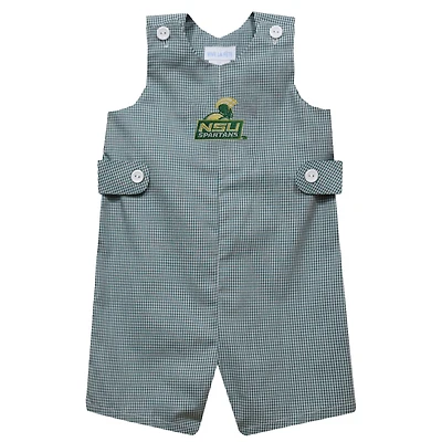 Infant Vive La Fete Green Norfolk State Spartans Gingham Jon Jon Romper