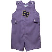 Infant Vive La Fete Purple San Francisco State Gators Gingham Jon Jon Romper
