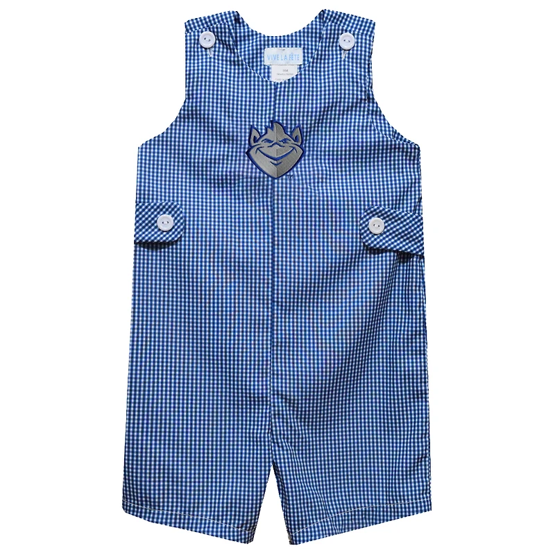 Infant Vive La Fete Blue Saint Louis Billikens Gingham Jon Jon Romper